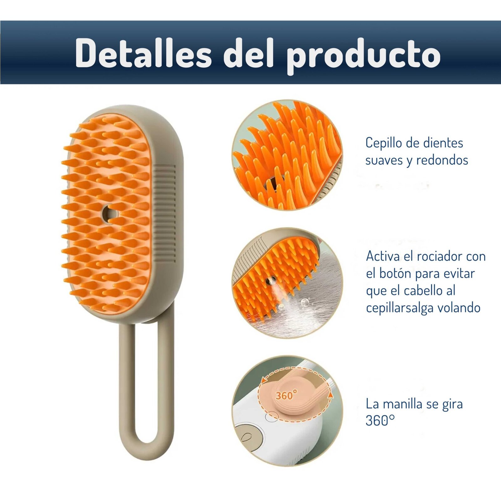 Cepillo Vaporizador Koolkat perfecto para el control pelos voladores - Imagen 2
